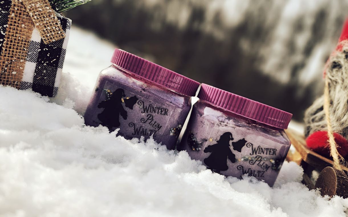 Holiday Winter Plum Waltz Bubbling Butter Scrub ❦