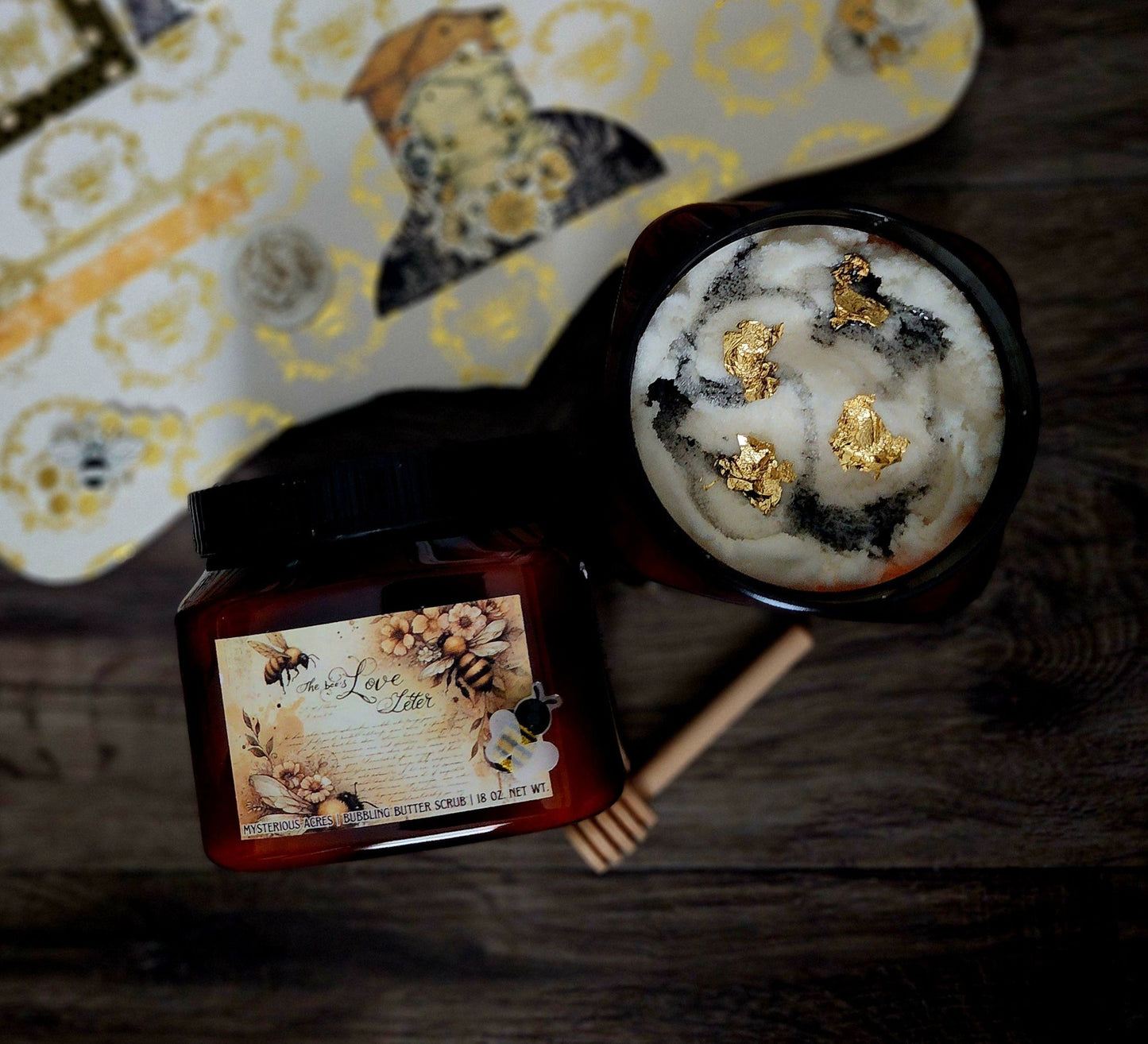 The Bee's Love Letter Bubbling Butter Scrub ❦