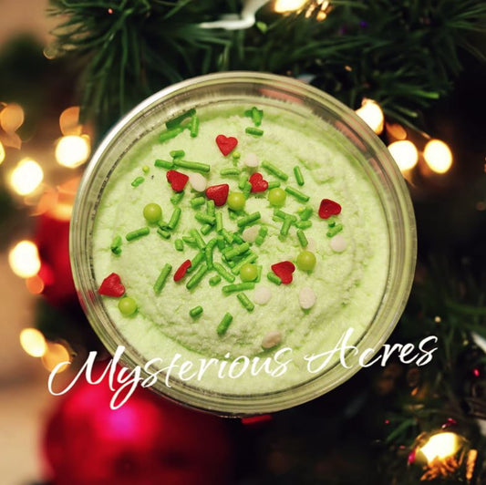 Resting Grinch Face Bubbling Butter Scrub ❦